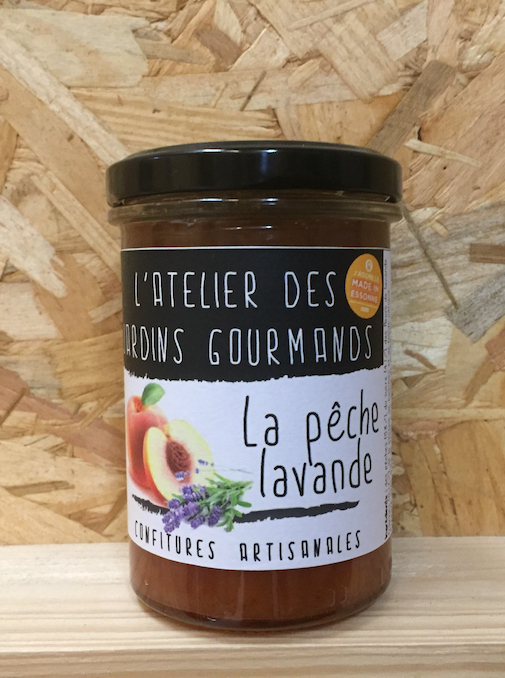 Confiture Pêche-Lavande