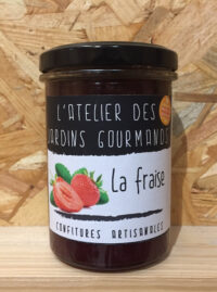 Confiture Fraise, Atelier des jardins gourmands – 250g