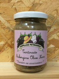 Tartinade Aubergine Olive noire, Les Papilles Potagères – 220g