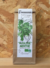 Tisane Réglisse Menthe – L’enracinée – 60 tasses