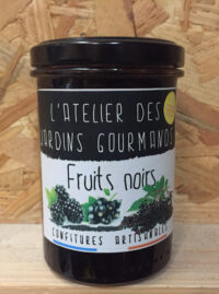 Confiture Fruits noirs, Atelier des jardins gourmands – 250g