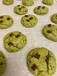 Cookie matcha, chocolat noir – mardi